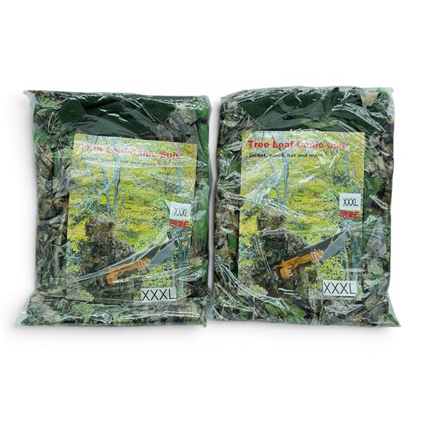 Tree Leaf Suit Includes jacket, Pants, Mask and Hat Size XXXL X 2 Qty