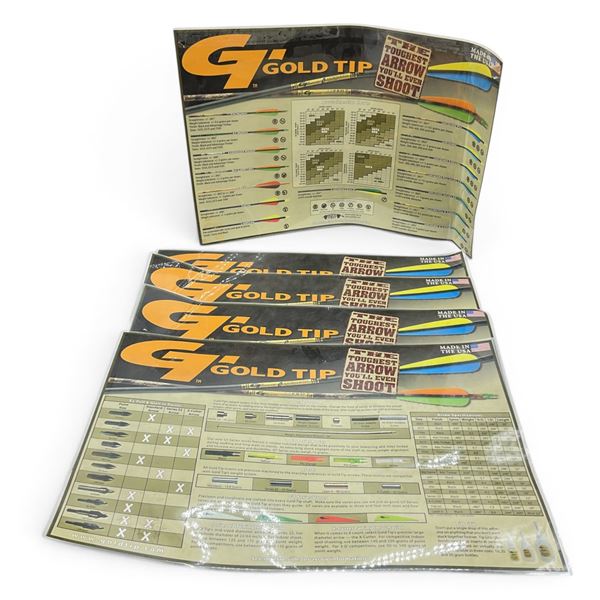 Gold Tip Placemat Info Sheets X 6