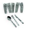 Image 1 : Knife, Fork, Spoon Camping Set X 6 Qty