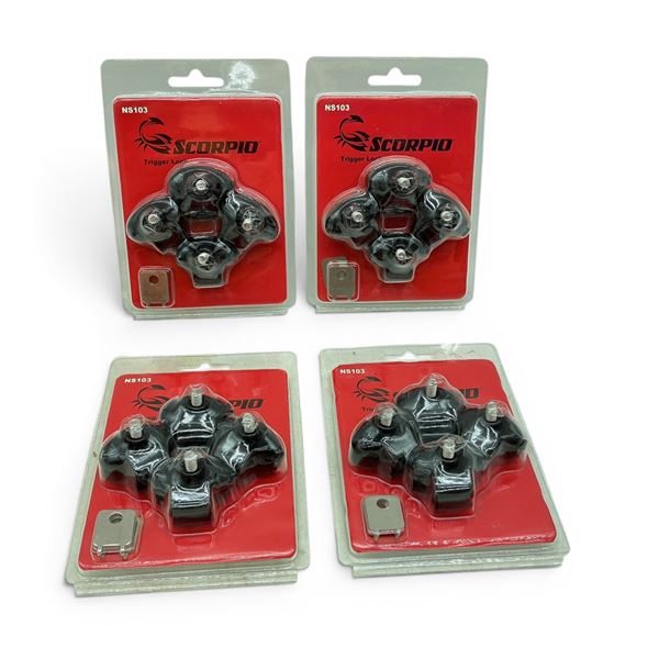 Scorpio Trigger Locks, 4 Pack X 4 Qty