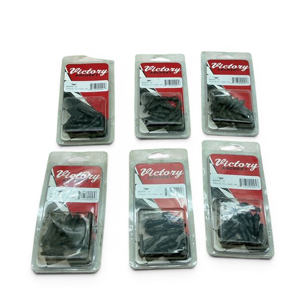 Victory Archery Screw-In EZ Pull, 75 Grain Field Tip, 12 Pack X 6 Qty
