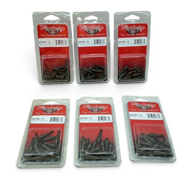 Victory Archery Screw-In EZ Pull, 85 Grain Field Tip, 12 Pack X 5 Qty