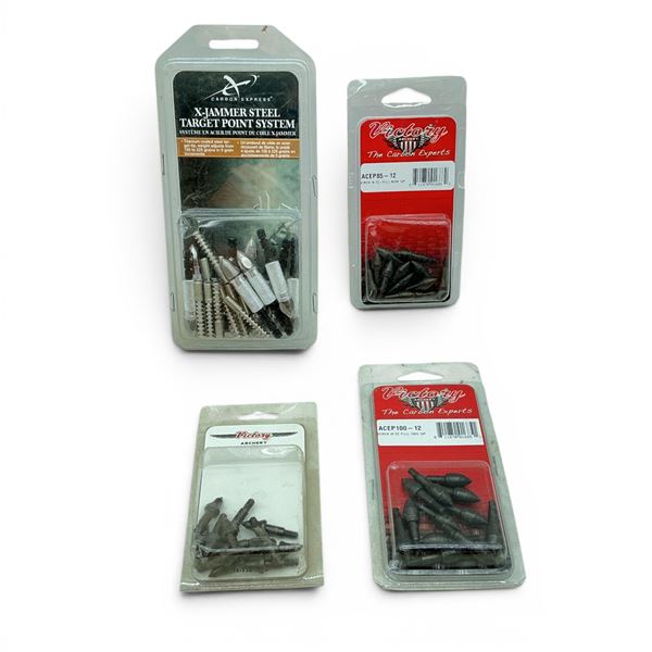 Assorted Archery Field Tips and Target Tips
