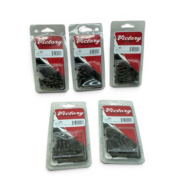 Victory Archery Screw-In EZ Pull, 75 Grain Field Tip, 12 Pack X 5 Qty