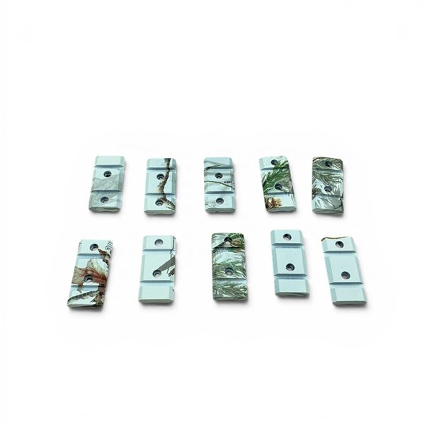 1-3/4" Rail Section, Winter Camo X 10 Qty