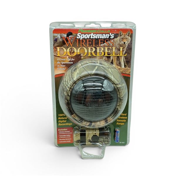 Sportsman's Wireless Doorbell with Natural Digital Recordings