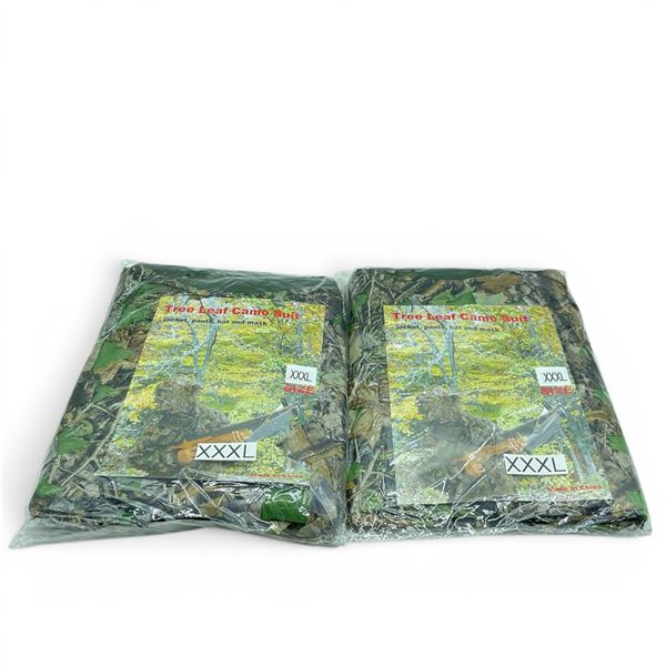 Tree Leaf Camo Suit, Size: 3X-Large X 2 Qty