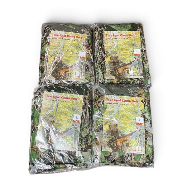 Tree Leaf Camo Suit, Size: Large X 4 Qty