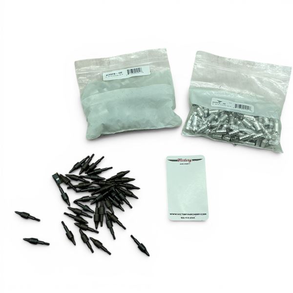 Assorted Archery Arrow Field Tips and Arrow Parts