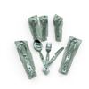 Image 1 : Knife, Fork, Spoon Camping Set X 6 Qty