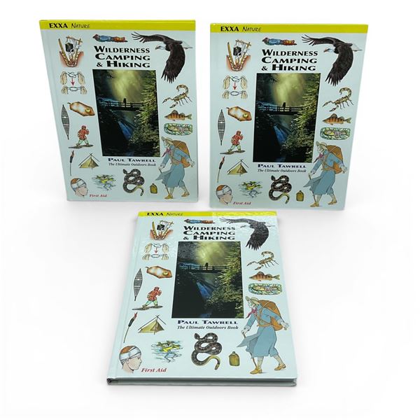 'The Ultimate Outdoors Book; Wilderness, Camping & Hiking' by Paul Tawrell, Hardcover X 3