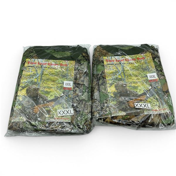 Tree Leaf Camo Suit, Includes Jacket, Pants, Mask and Hat Size XXXL X 2