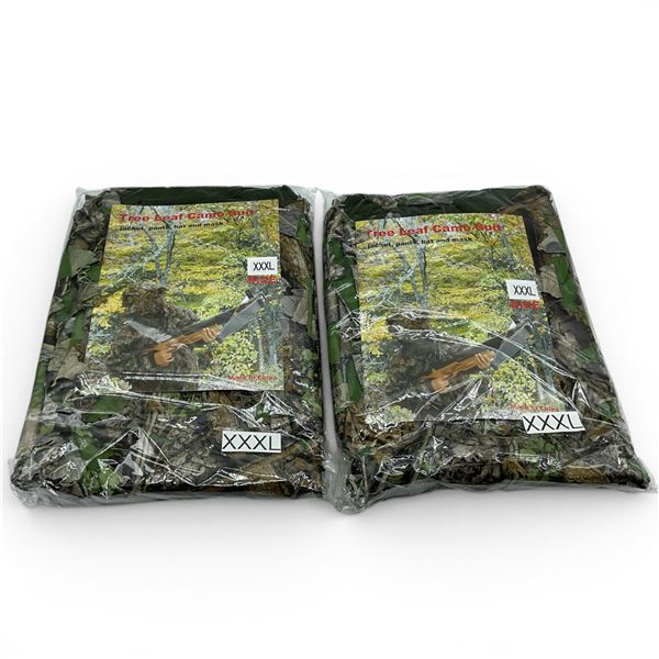 Tree Leaf Camo Suit, Includes Jacket, Pants, Mask and Hat Size XXXL X 2