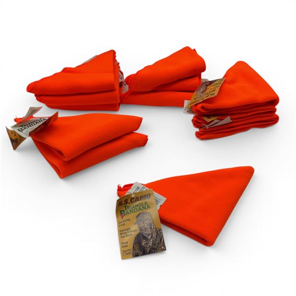 Hunter's Specialties Triangle Bandana in Hunter Orange X 12 Qty