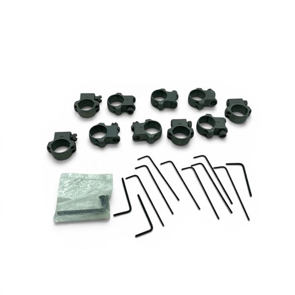 Scope Rings X 10 Qty and Allen Keys