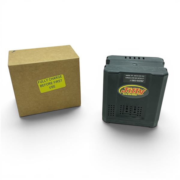 Jiffy Ice Drills Lithium Ion Battery 74V DC x 2.5 Ah, New