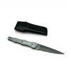 Image 2 : 5.25" Folding Damascus Blade Knife with Leather Sheath