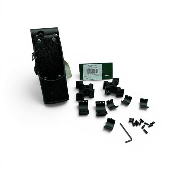 Assorted Ring Rail Mounts and Radio/ Walkie Talkie Belt Holster