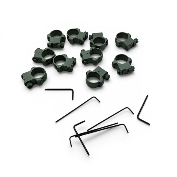 Scope Rings X 10 Qty and Allen Keys