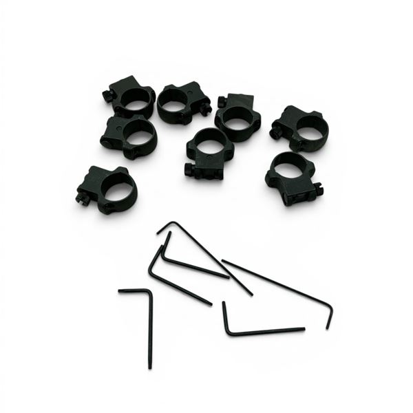 Scope Rings X 8 Qty and Allen Keys
