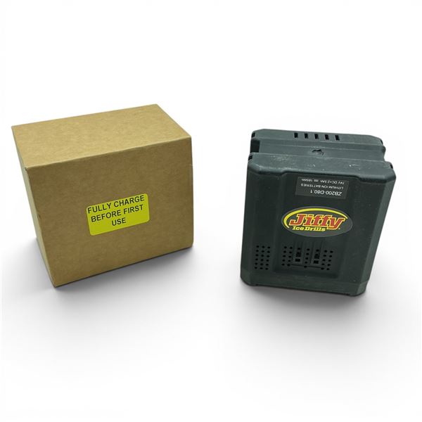 Jiffy Ice Drills Lithium Ion Battery 74V DC x 2.5 Ah, New