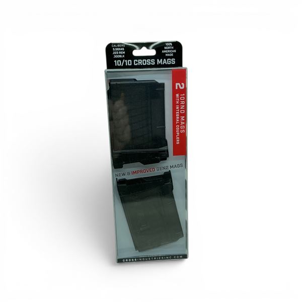 Cross Industries Gen 2 10/10 Cross Mags 5.56x45, 10 Round Magazine with Integrated Couplers, New