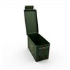 Image 2 : Metal 50 Cal M1A1 Ammo Can, ODG, 11" X 7" X 6"