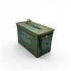 Image 1 : Metal 50 Cal M1A1 Ammo Can, ODG, 11" X 7" X 6"