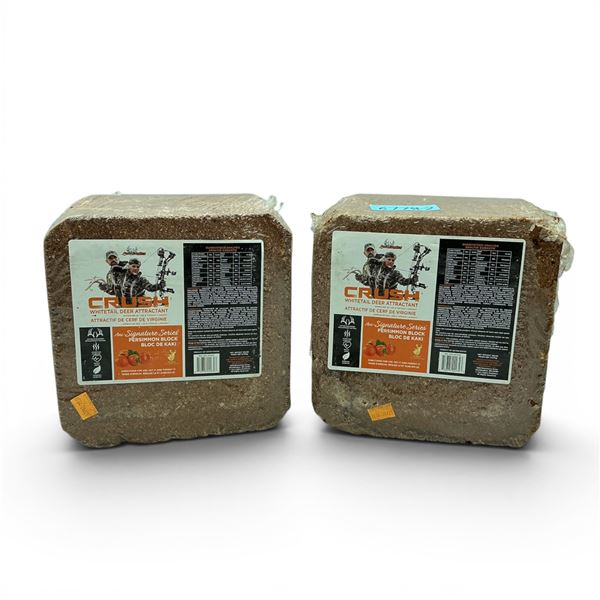 Ani Logics Signature Series 'Crush' Whitetail Deer Attractant in Persimmon, Approx 20 Lb Block X 2
