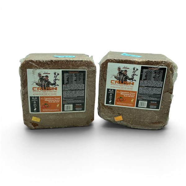 Ani Logics Signature Series 'Crush' Whitetail Deer Attractant in Persimmon, Approx 20 Lb Block X 2