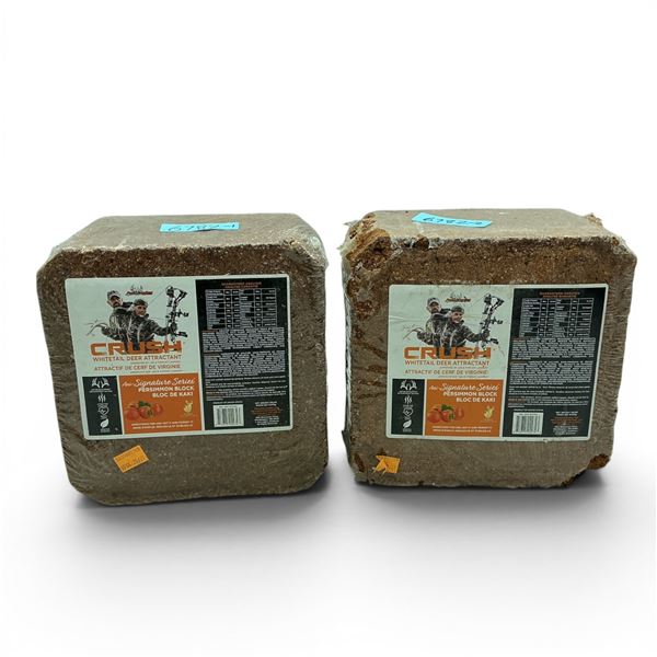 Ani Logics Signature Series 'Crush' Whitetail Deer Attractant in Persimmon, Approx 20 Lb Block X 2