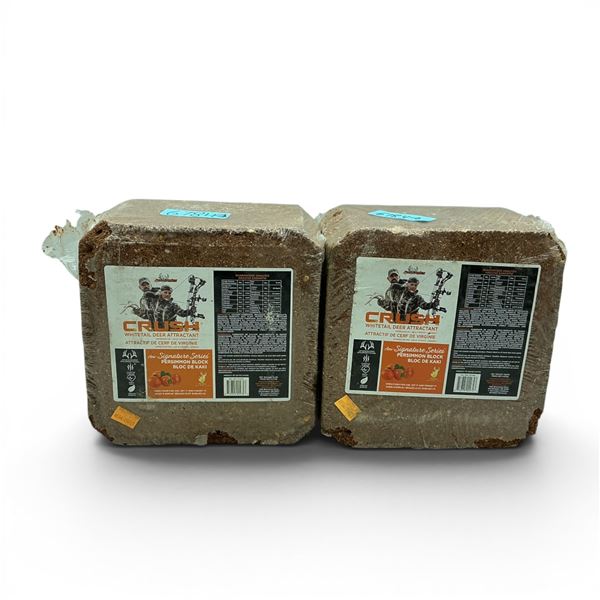Ani Logics Signature Series 'Crush' Whitetail Deer Attractant in Persimmon, Approx 20 Lb Block X 2