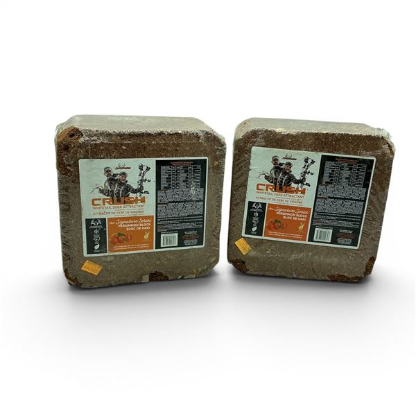 Ani Logics Signature Series 'Crush' Whitetail Deer Attractant in Persimmon, Approx 20 Lb Block X 2