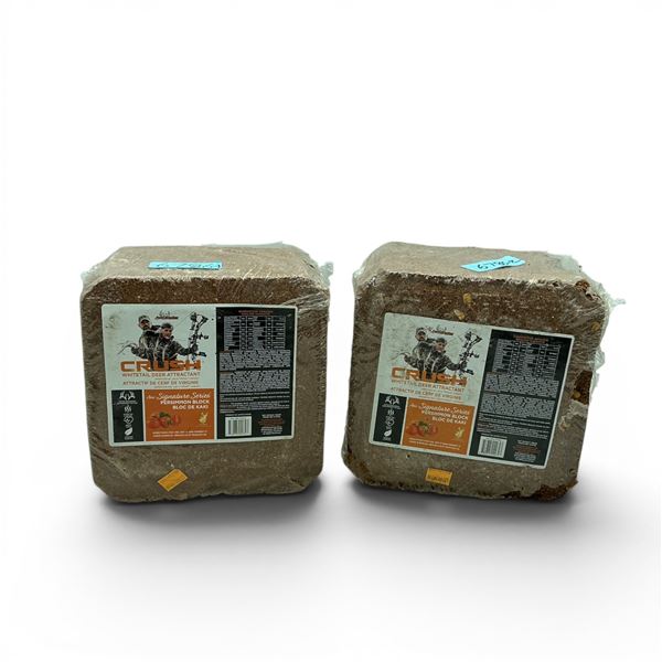 Ani Logics Signature Series 'Crush' Whitetail Deer Attractant in Persimmon, Approx 20 Lb Block X 2