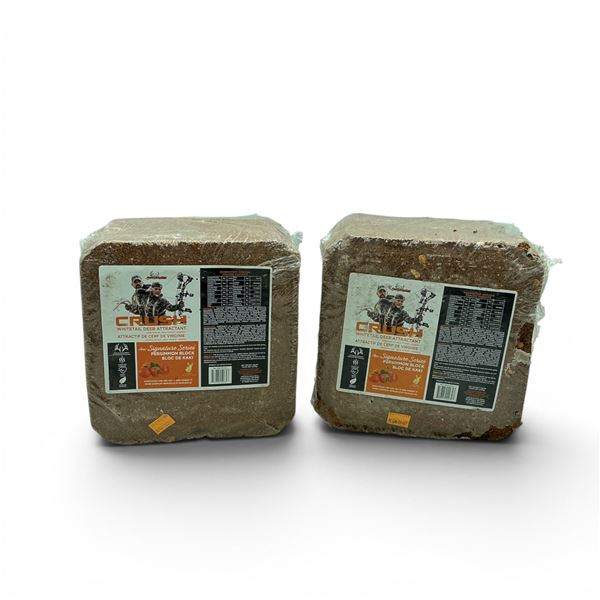 Ani Logics Signature Series 'Crush' Whitetail Deer Attractant in Persimmon, Approx 20 Lb Block X 2