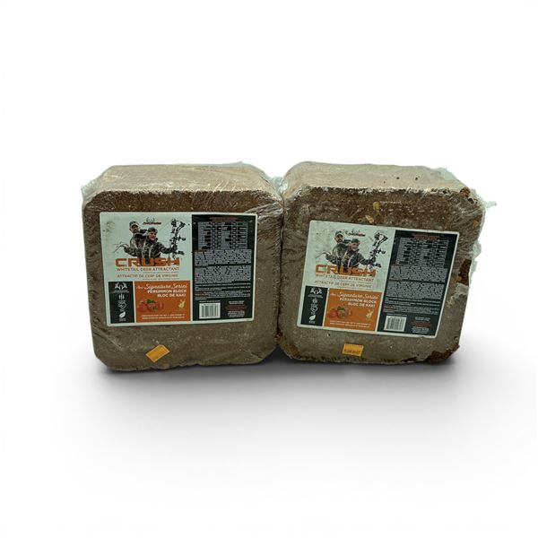 Ani Logics Signature Series 'Crush' Whitetail Deer Attractant in Persimmon, Approx 20 Lb Block X 2