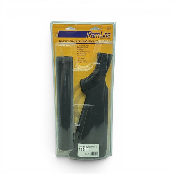 RamLine Synthetic Replacement Shotgun Stock for 12 Ga Remington 1100, Black