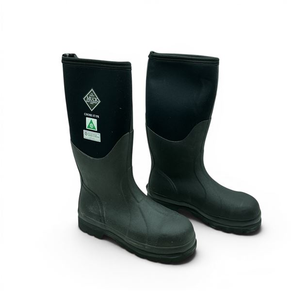 Muck Chore Grade 1 All Conditions Safety Work Boot, Men's Size 9, Women's Size 10, Black