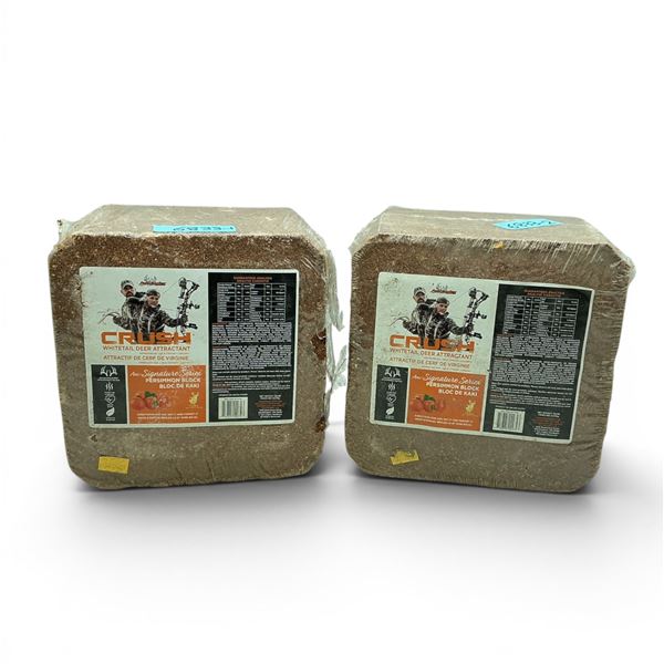 Ani Logics Signature Series 'Crush' Whitetail Deer Attractant in Persimmon Approx 20 lb Block X 2