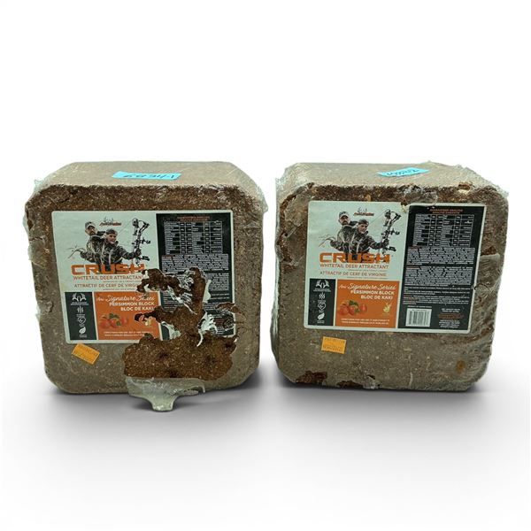 Ani Logics Signature Series 'Crush' Whitetail Deer Attractant in Persimmon Approx 20 lb Block X 2