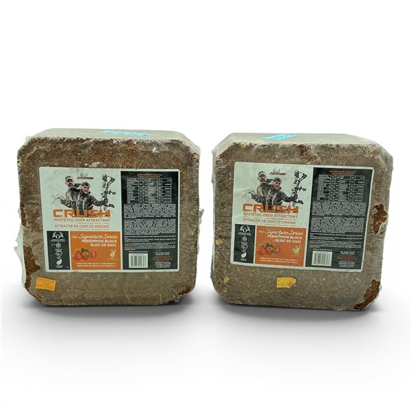 Ani Logics Signature Series 'Crush' Whitetail Deer Attractant in Persimmon Approx 20 lb Block X 2