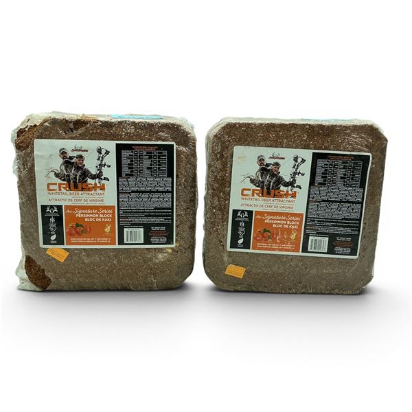 Ani Logics Signature Series 'Crush' Whitetail Deer Attractant in Persimmon Approx 20 lb Block X 2