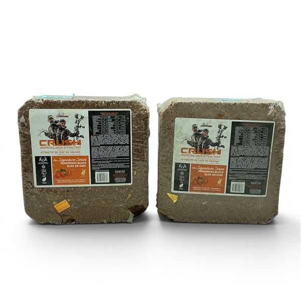 Ani Logics Signature Series 'Crush' Whitetail Deer Attractant in Persimmon Approx 20 lb Block X 2