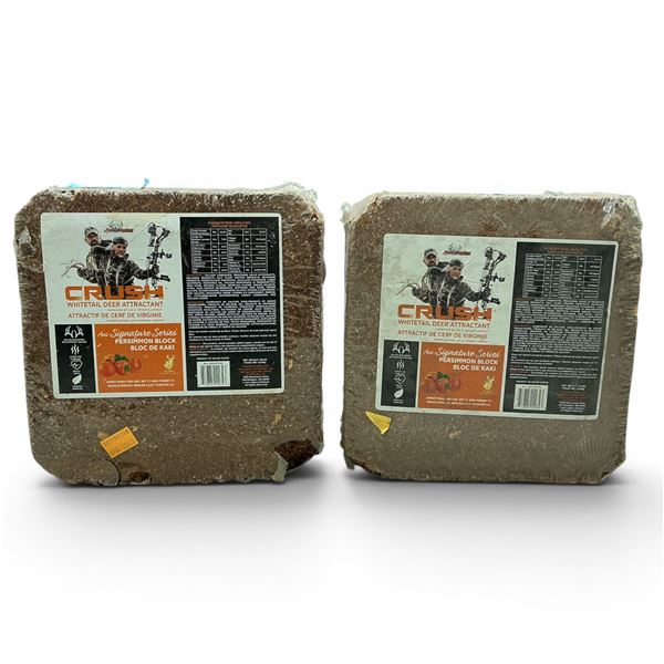 Ani Logics Signature Series 'Crush' Whitetail Deer Attractant in Persimmon Approx 20 lb Block X 2