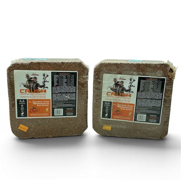 Ani Logics Signature Series 'Crush' Whitetail Deer Attractant in Persimmon Approx 20 lb Block X 2