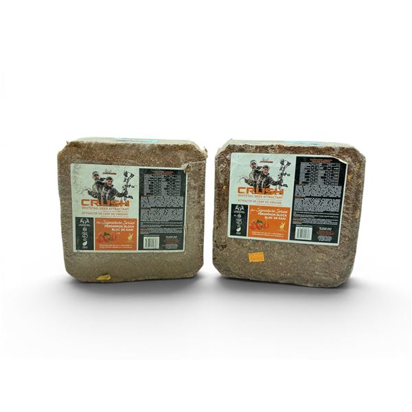 Ani Logics Signature Series 'Crush' Whitetail Deer Attractant in Persimmon Approx 20 lb Block X 2