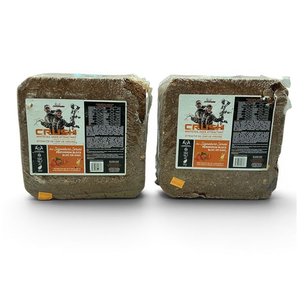 Ani Logics Signature Series 'Crush' Whitetail Deer Attractant in Persimmon Approx 20 lb Block X 2