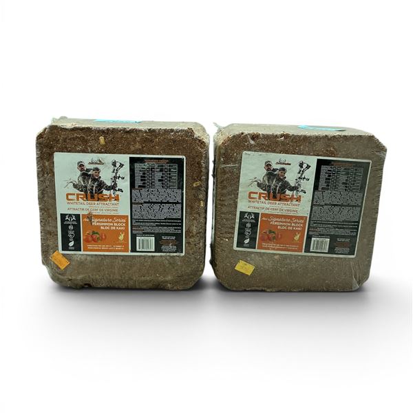 Ani Logics Signature Series 'Crush' Whitetail Deer Attractant in Persimmon Approx 20 lb Block X 2