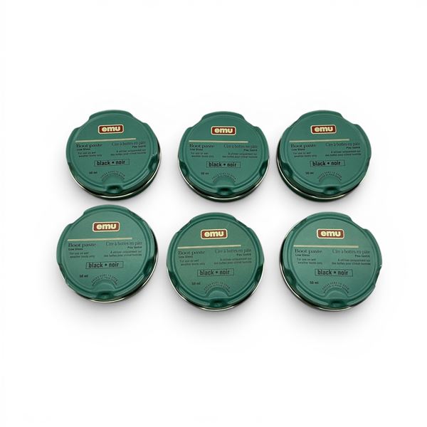 Emu Low Gloss Boot Paste, 50 ml Can X 6 Qty