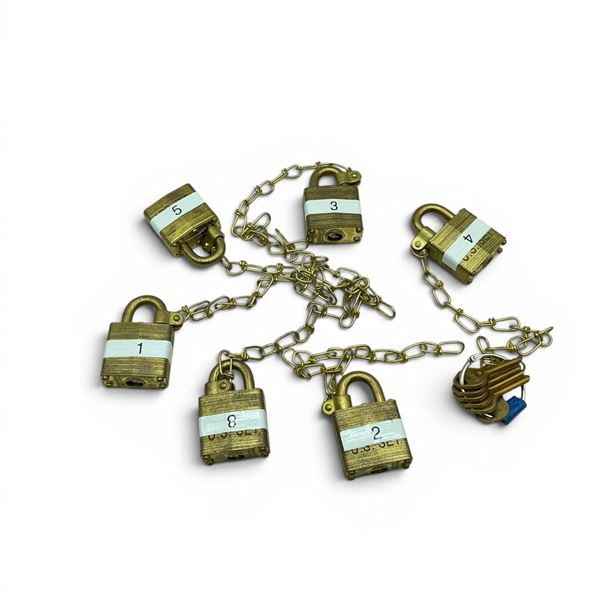 Keyed Padlocks X 6 Qty